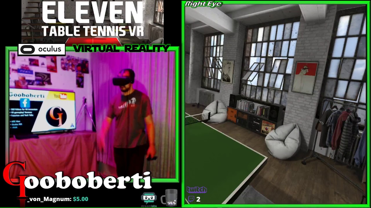 Practice VS AI in Eleven Table Tennis VR YouTube