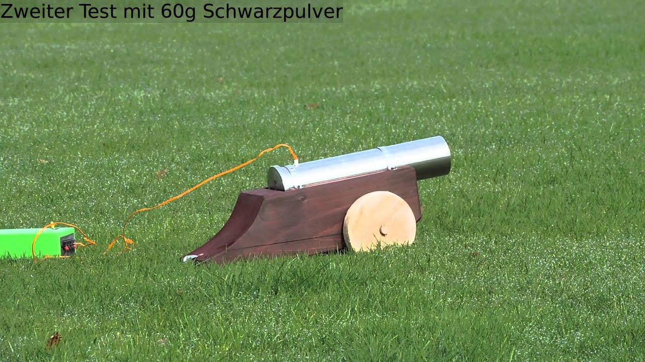 Test einer Böllerkanone