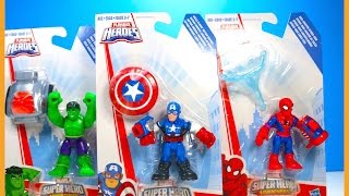 Marvel Playskool Super Hero Adventures Spiderman Captain America Hulk