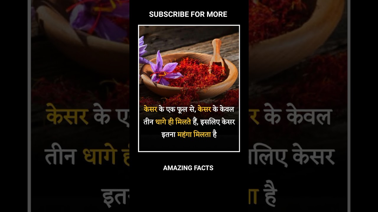 Saffron Facts......