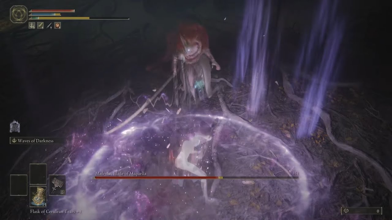 Patch 1.09 - Malenia - hitless no parry - Giant-Crusher - Waves of Darkness