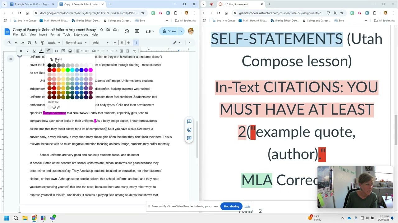 Editing School Uniforms Essay