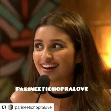 Parineeti chopra singing a song.