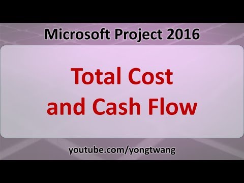 New MS Project Tutorials 16: Total Cost and Cash Flow