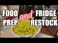 FOOD PREP + FRIDGE RESTOCK (after grocery shopping!) // Rachel K