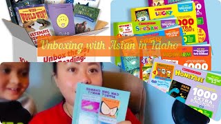 SCHOLASTIC BOX UNBOXING WITH ASIAN IN IDAHO