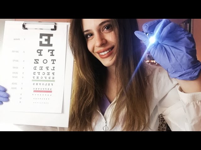 ASMR || GREEK ASMR - EYE DOCTOR EXAM👩‍⚕️ || ΕΛΛΗΝΙΚΟ ASMR
