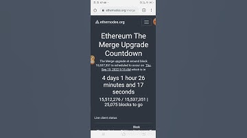 Ethereum The Merge Upgrade Countdown