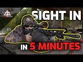 How to Sight In Your AR Optic In 5 Minutes or Less - Red Dot, LPVO, Riflescope, Prism, Holographic
