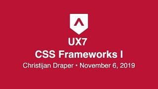 CSS Frameworks I