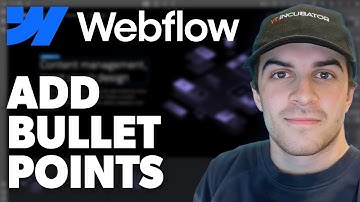 How to Add Bullet Points in Webflow (2024 Guide)