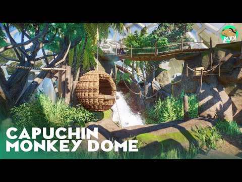 Layered Capuchin Monkey Indoor Habitat - Planet Zoo Speedbuild - Yosemite Valley