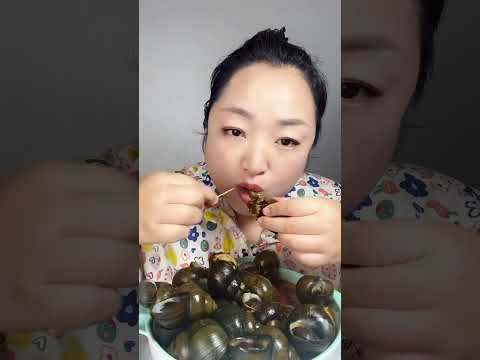 ASMR boiled field snails 삶은 들 달팽이 #1243