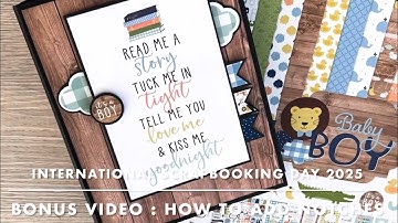 International Scrapbooking Day 2025 Album - Bonus Video How To Add Page Notches