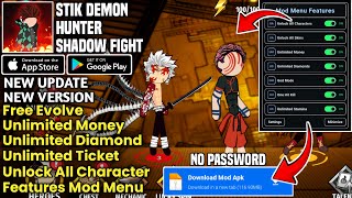 NEW UPDATE‼️ STICKMAN HUNTER SHADOW FIGHT MOD APK | MOD MENU FEATURES & UNLOCK ALL | screenshot 1