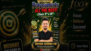 Degree of Polynomial & Types Explained Easily ✨ #shivamxmaths #mathabyshivamsharmasir