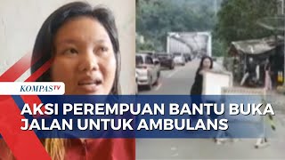 Sosok Perempuan Sukabumi yang Gesit Bukakan Jalan untuk Ambulans!