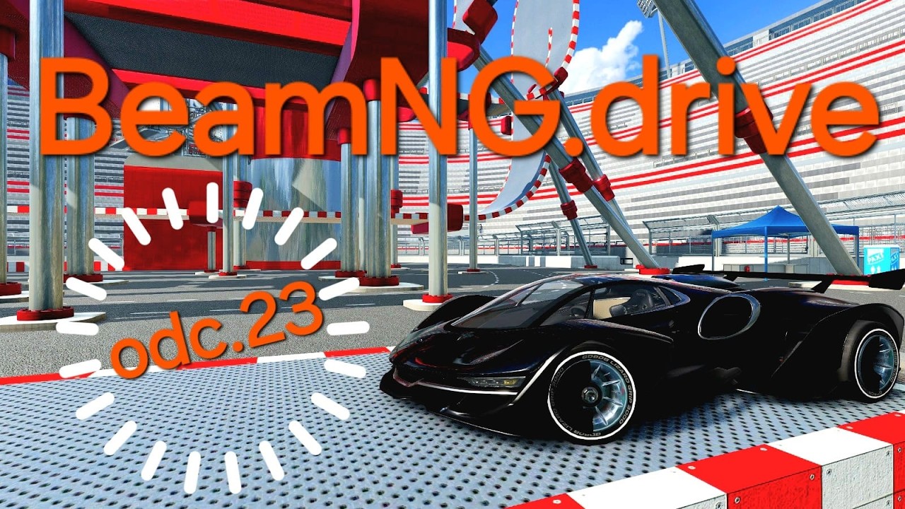 Robię parkour wyścigówką-BeamNG.drive-G29