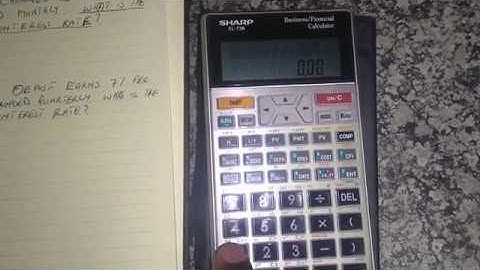 Effective interest rate & Nominal Interest Rate | Sharp EL-738 | Financial Calculator