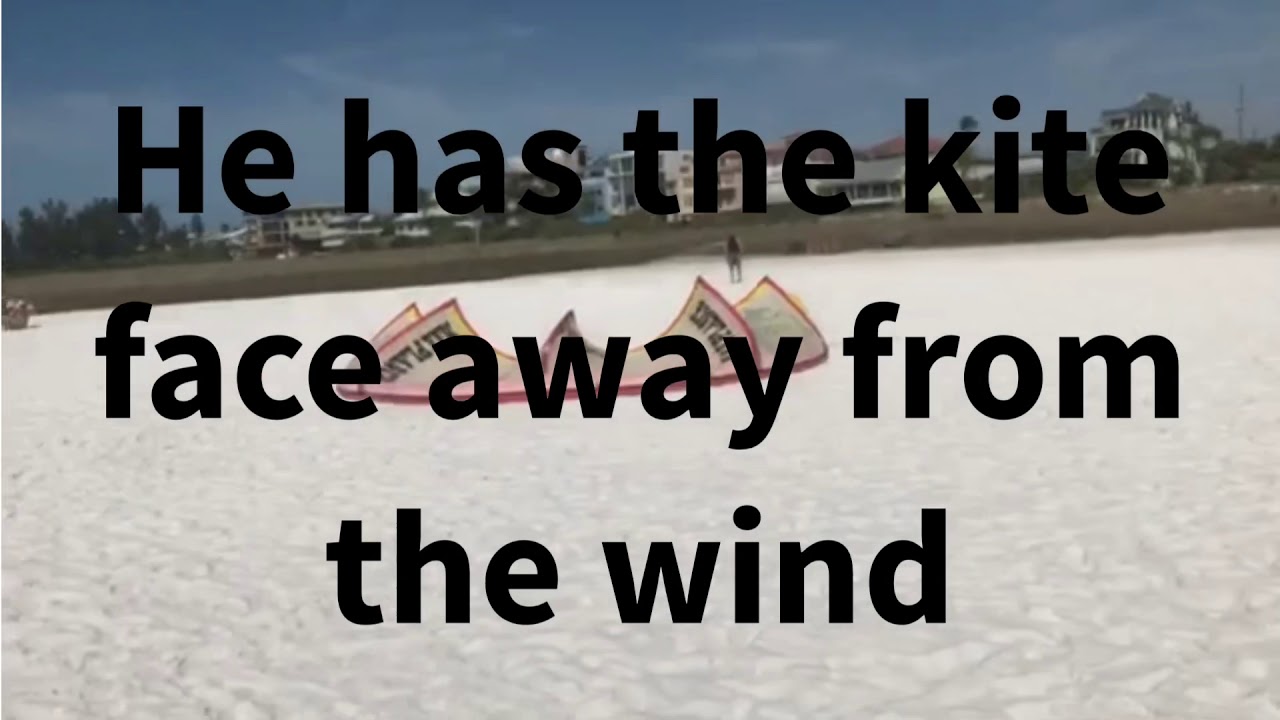 Extreme Sport Kite Surfing at Siesta Key Beach Florida