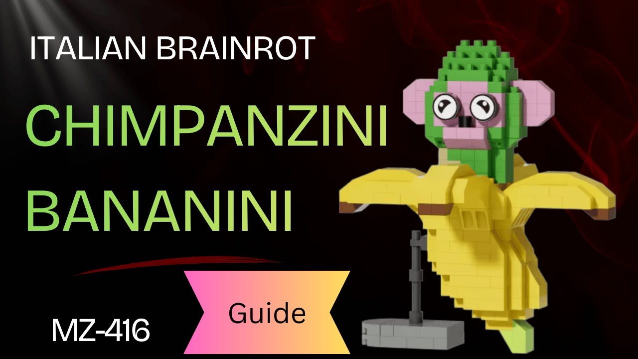 [Guide] Italian Brainrot MZ-416 🐒 Chimpanzini Bananini Nano Blocks Assembly
