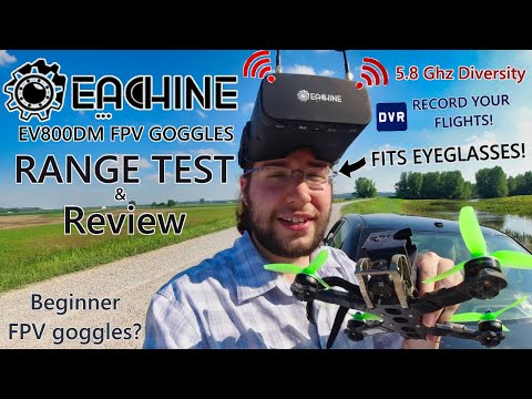 Occhiali Eachine EV800DM Diversity FPV con DVR (test di portata e recensione)