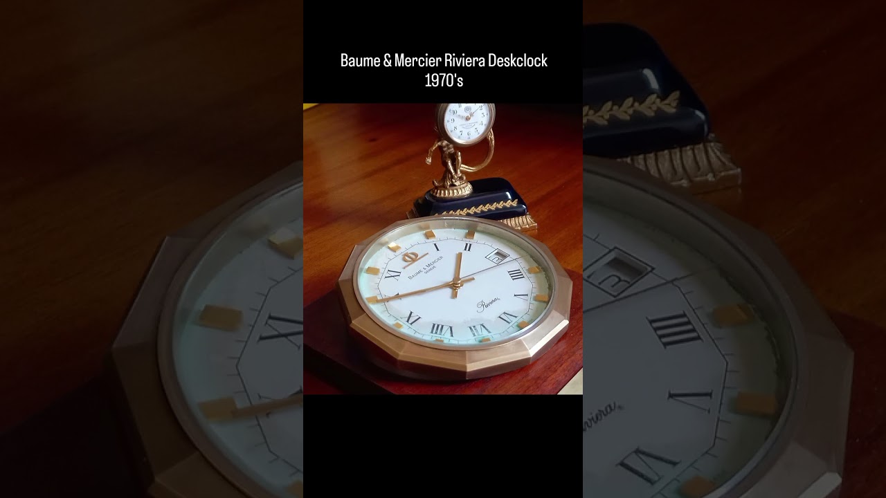 Baume & Mercier Rivera Deskclock  - Circa 1970's