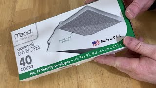 Mead Security Envelopes 40 Count Pack