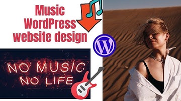 how to create music website in wordpress