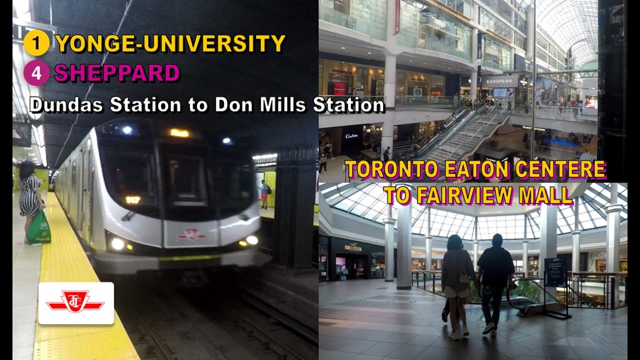 TTC POV Walk: Dundas Station to Don Mills Station (Toronto Eaton Centre to Fairview Mall)