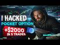I HACKED POCKET OPTION and made $2000 in 15 minutes | WILD POCKET OPTION STRATEGY