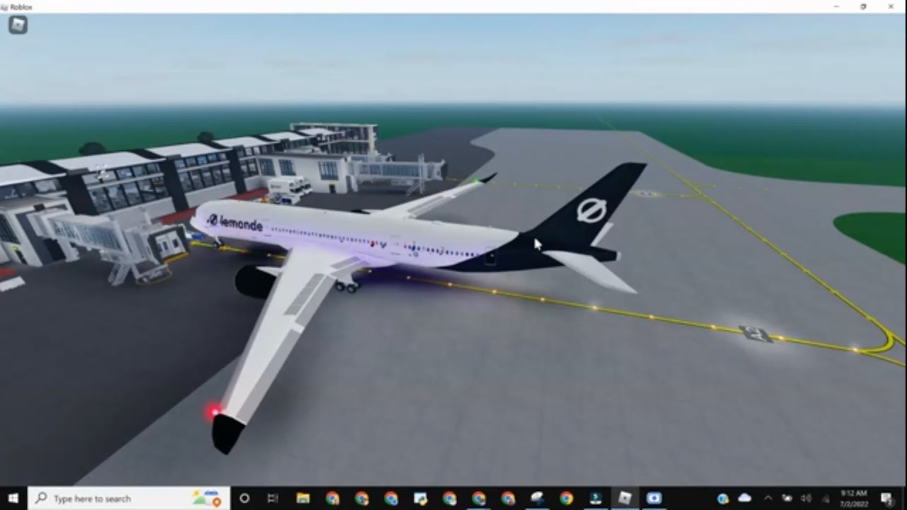 Roblox LeMonde Airlines Full Flight Airbus a350-900 XWB (Economy) Paris to Los Angeles