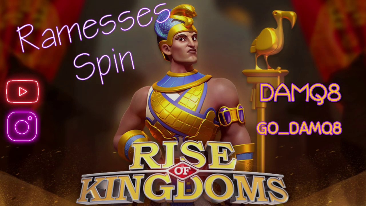 Rise of kingdoms  Ramesses spin 57 sculpture and 26 legendary commander