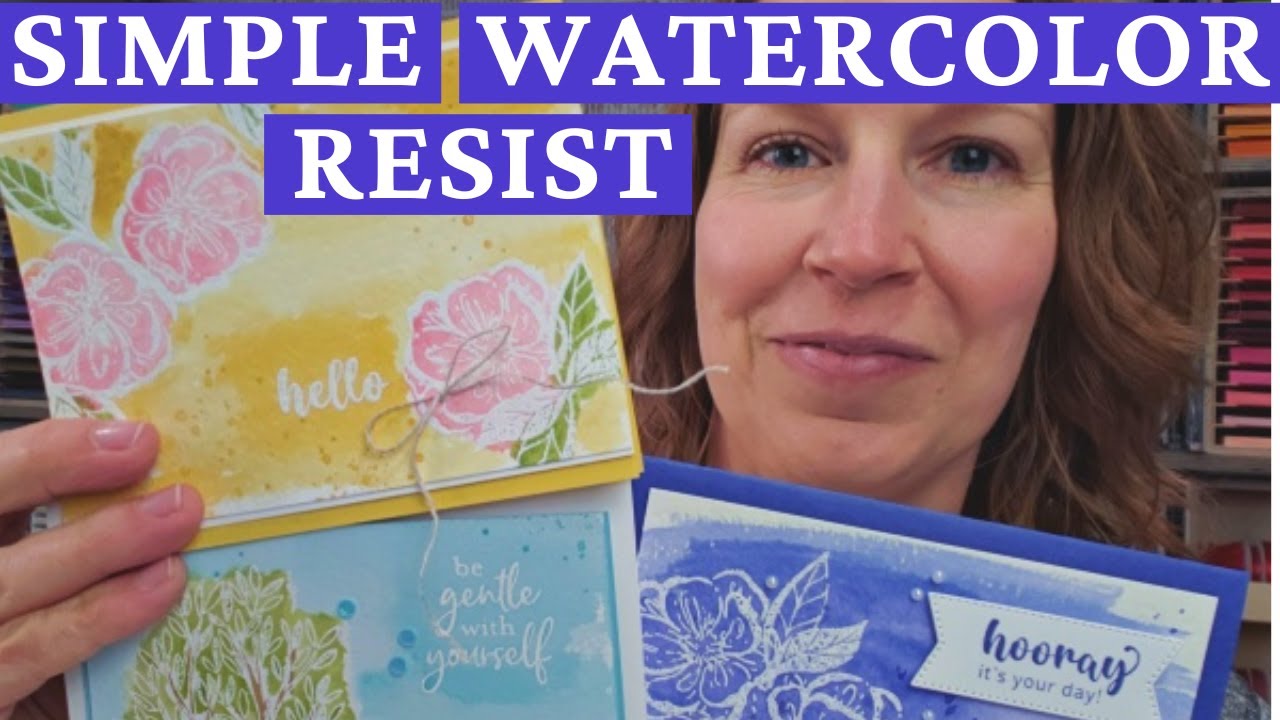 Watercolor Resist For *GORGEOUS* Cards Every Time! - YouTube