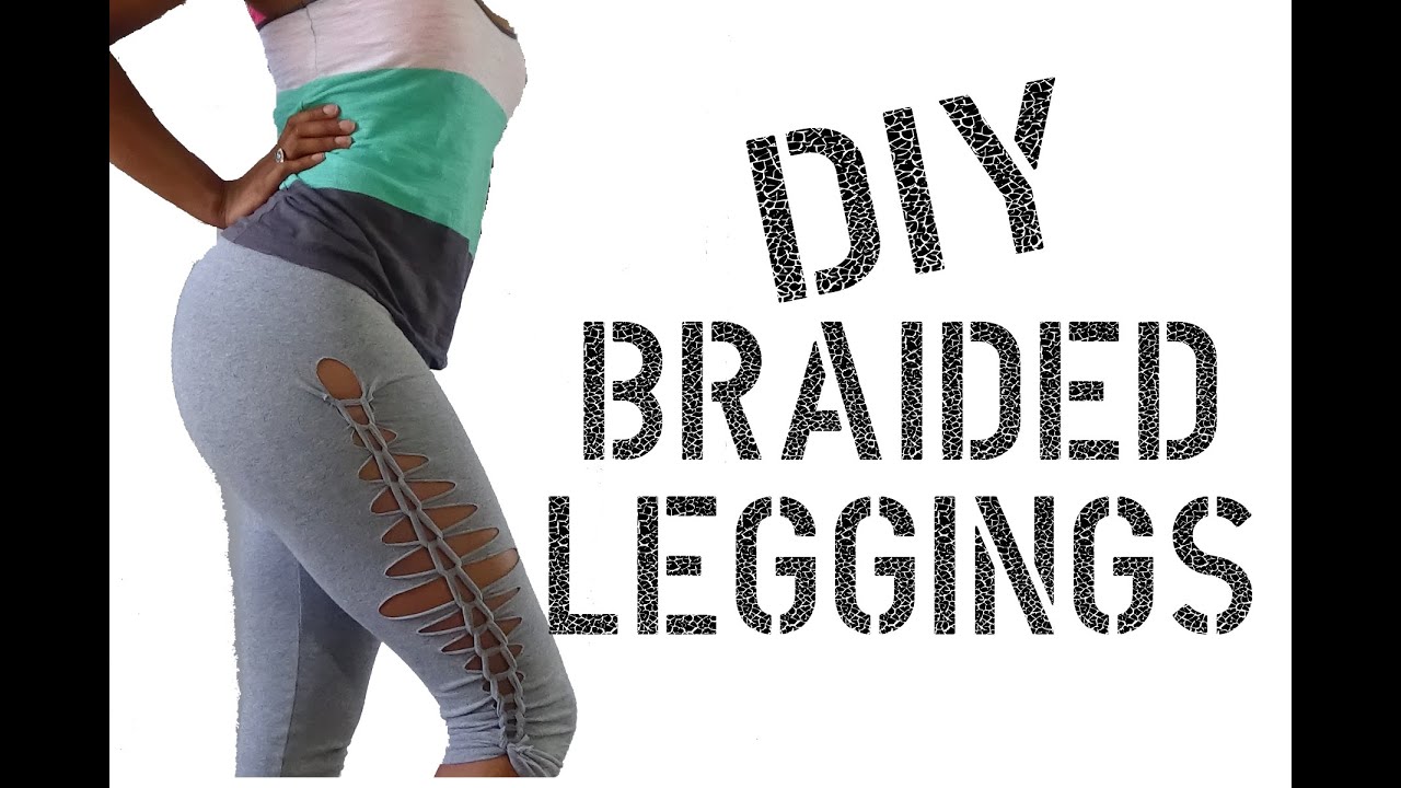 DIY How to make Cutout Leggings 