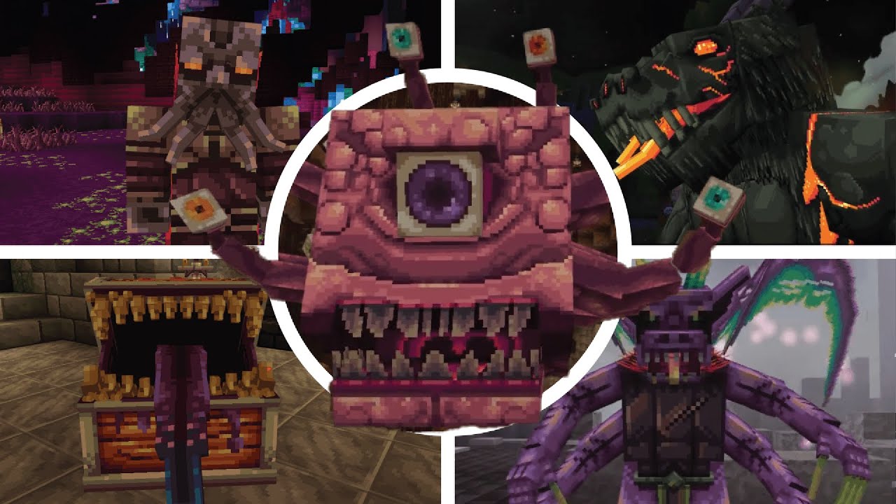 Minecraft x Dungeons & Dragon DLC Series - All Bosses/All Boss Fights | Minecraft Bedrock Map