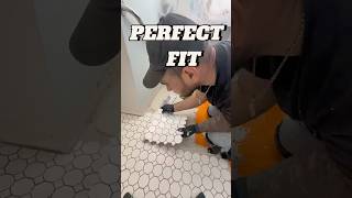 Installing mosaic tile the right way. Ditra underlayment + perfect fit.