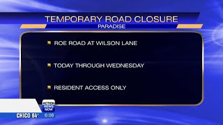 Road closure in paradise