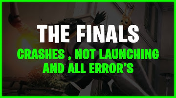 The Finals: Fix All Crashes & Errors (Freezing, Black Screen & Not Launching) On PC Windows!