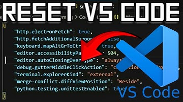 How to Reset VS Code! (Quick)