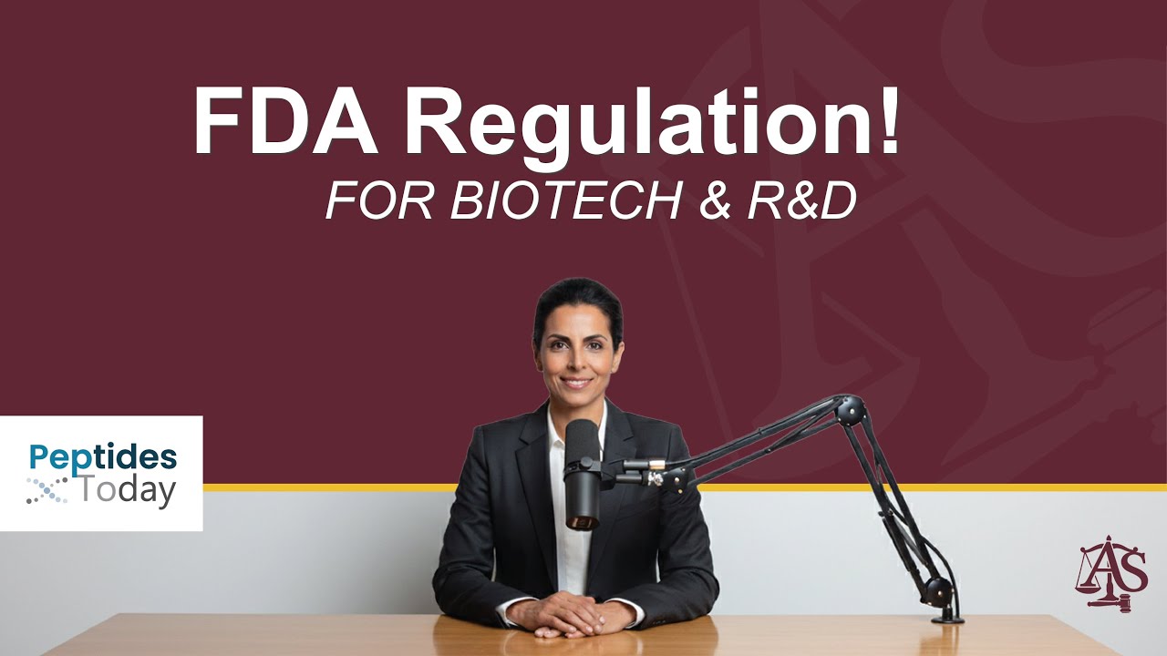 Peptide Regulations DECODED: FDA Rules for Biotech & Research - YouTube