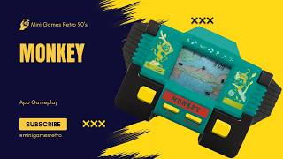 Monkey Mini Games Retro 90s Gameplay - Handheld lcd mini game Paraguai alarm clock screenshot 5