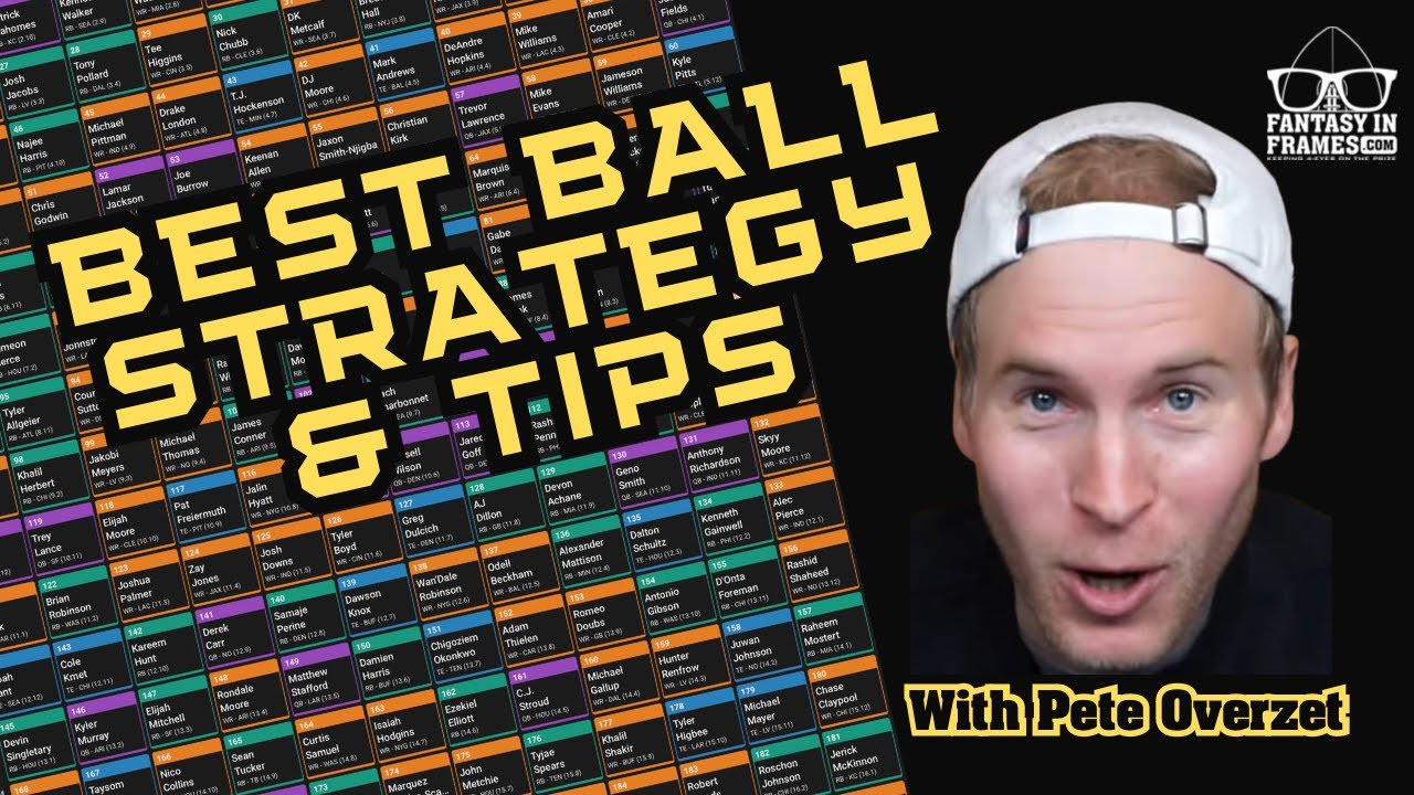 Best Ball Strategy & Tips with Pete Overzet YouTube
