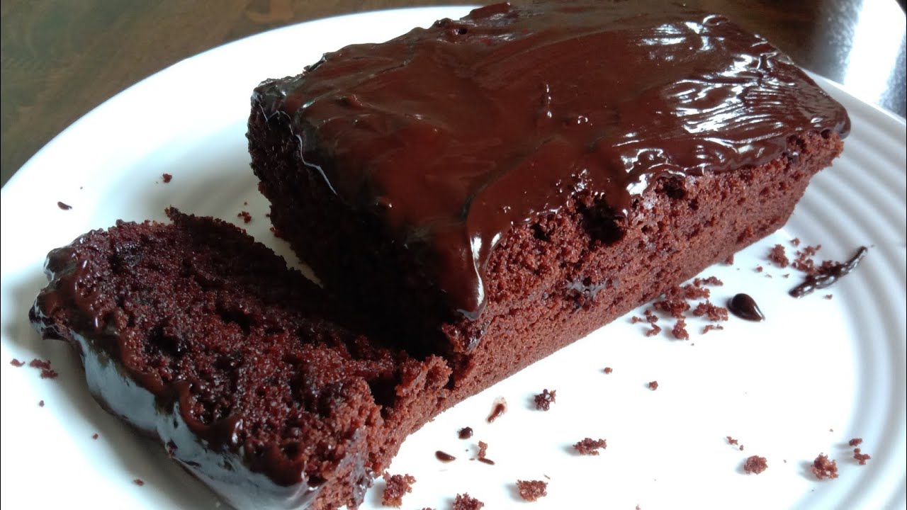 Easy Rich Chocolate Loaf Cake with Chocolate Ganache/quick and tasty