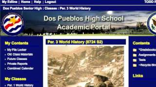 Customize Edline Class Pages