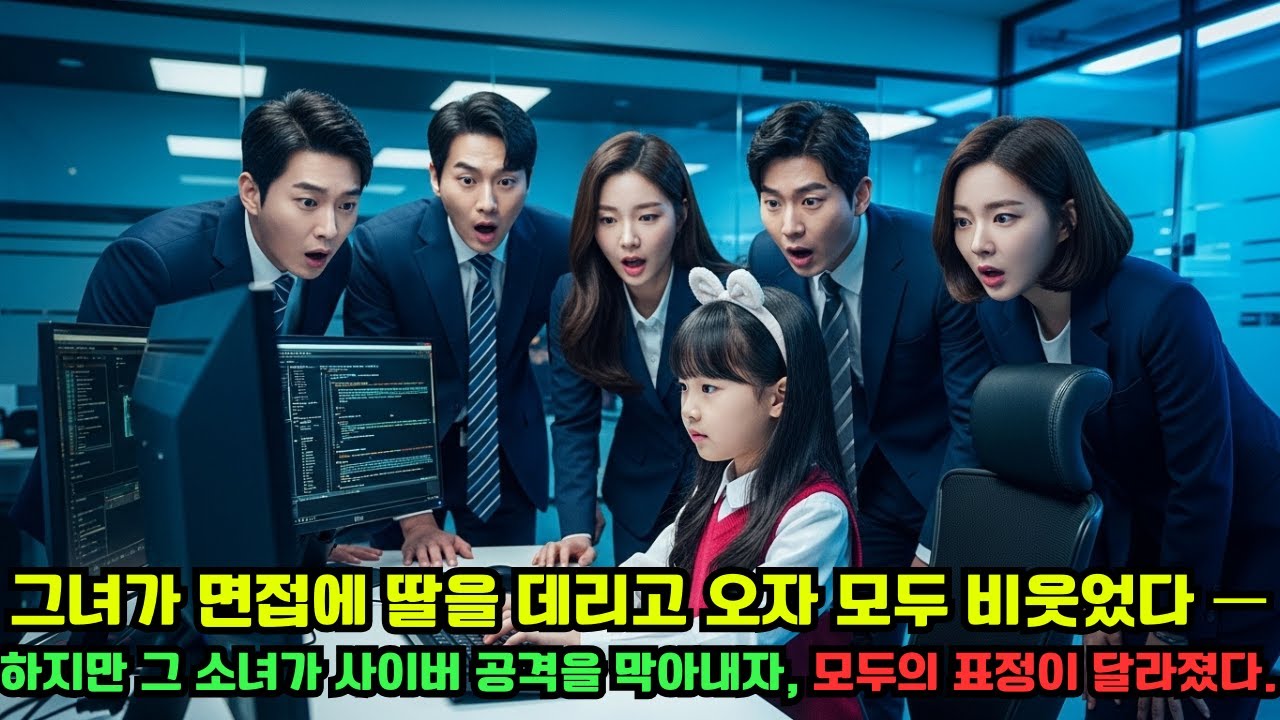 그녀가 면접에 딸을 데리고 오자 모두 비웃었다 —하지만 그 소녀가 사이버 공격을 막아내자, 모두의 표정이 달라졌다.