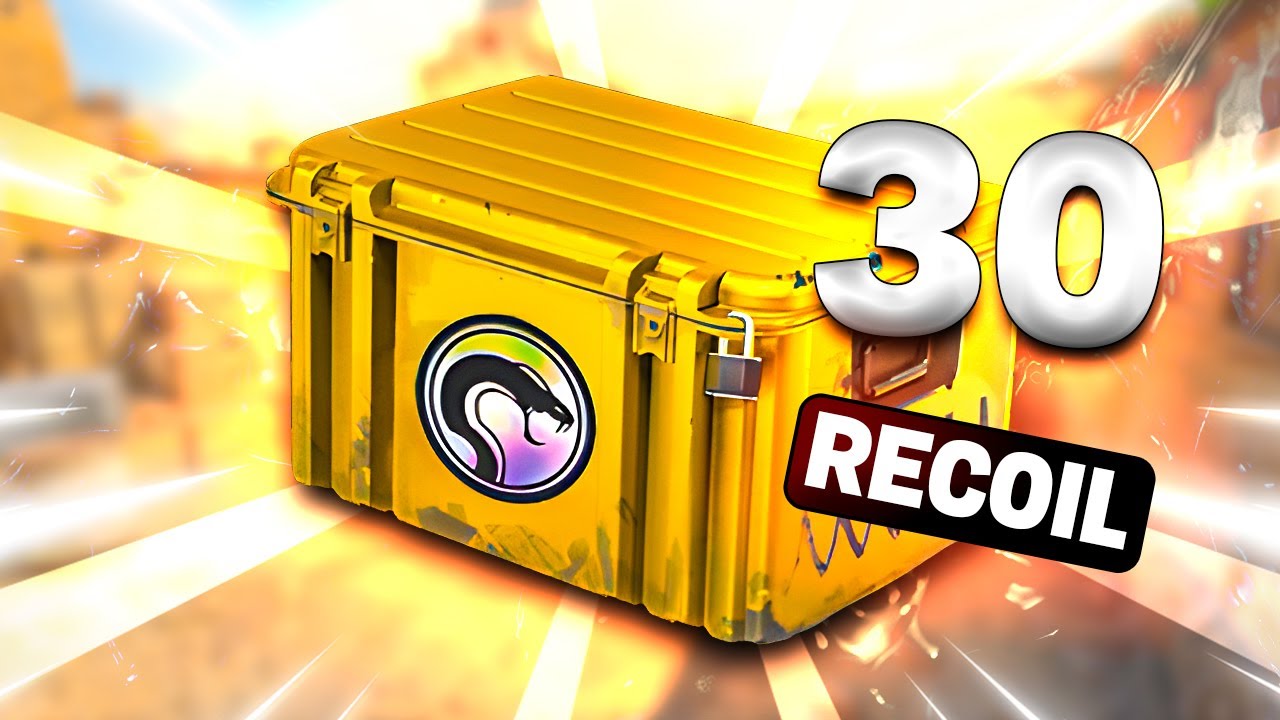 OPENING 30 RECOIL CASES (PLS GOLD?) - YouTube