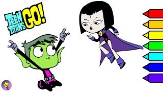 Teen Titans Go Coloring Book Raven And Beast Boy Coloring Page Bbrae Coloring Book Page