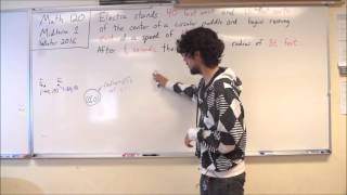 2016W Midterm 1 Problem 1: A Runner and a Growing Puddle