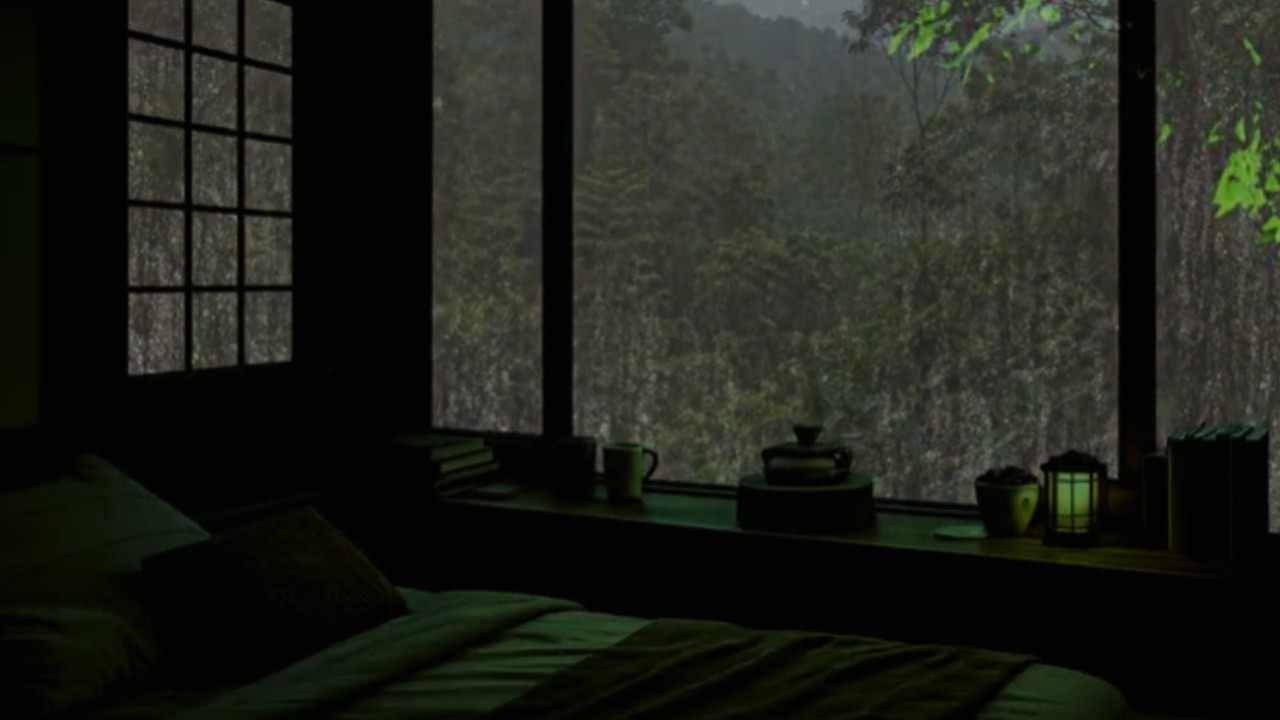 HEAVY RAIN at Night to Sleep Well and Beat Insomnia | Study, Relax, Reduce Stress with Rain Sounds